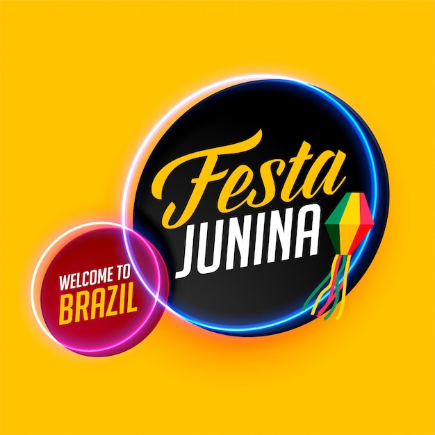 Modernes festa junina stilvolles Fahnendesign