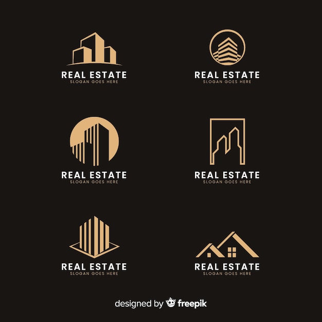 Immobilien Logo Premium Vektor