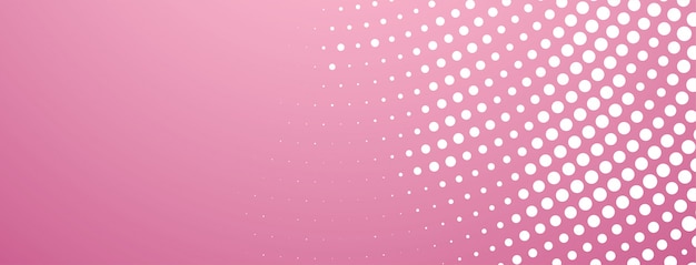 Modernes rosa Banner des abstrakten Halbtonentwurfs