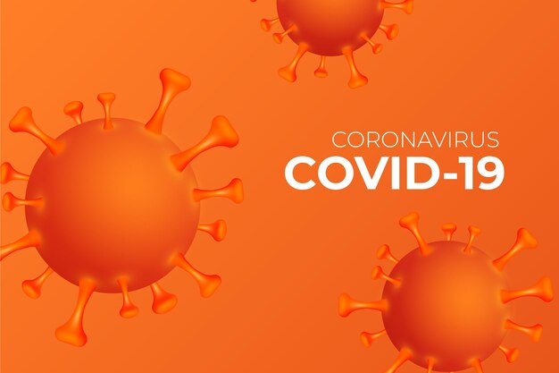 Monochromatischer Coronavirus-Hintergrund