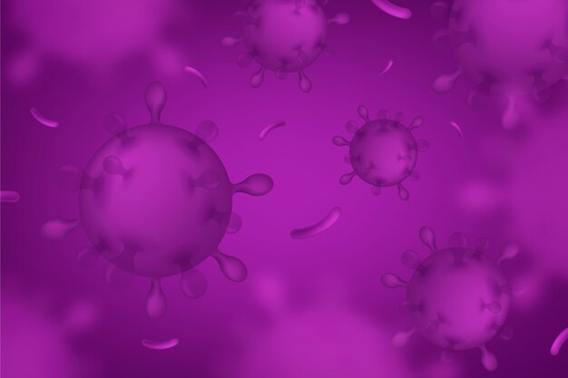 Monochromatischer Coronavirus-Hintergrund