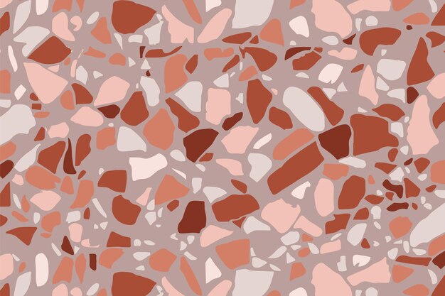 Monochromatisches Terrazzo-Musterdesign