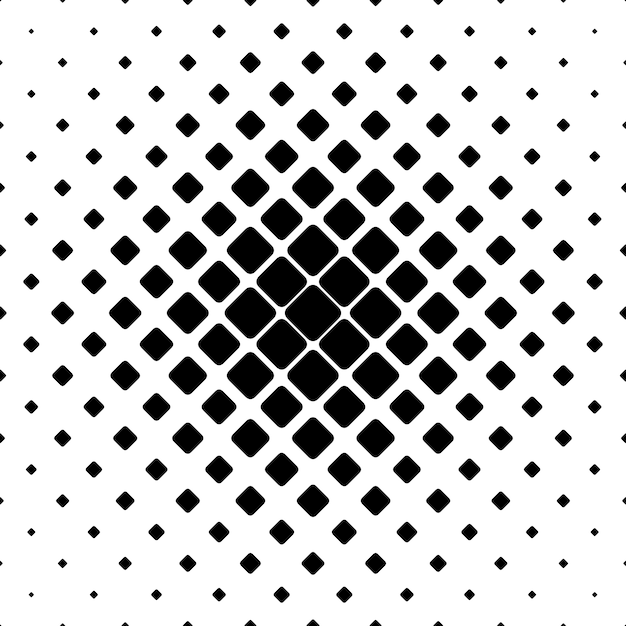 Kostenloser Vektor monochrome quadratischen muster hintergrund - geometrische vektor-illustration