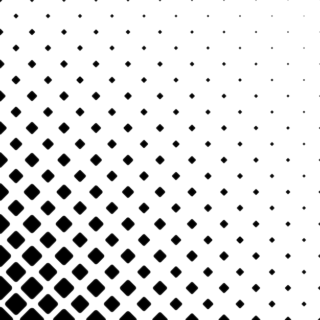 Monochrome quadratischen Muster Hintergrund - geometrische Vektor-Illustration