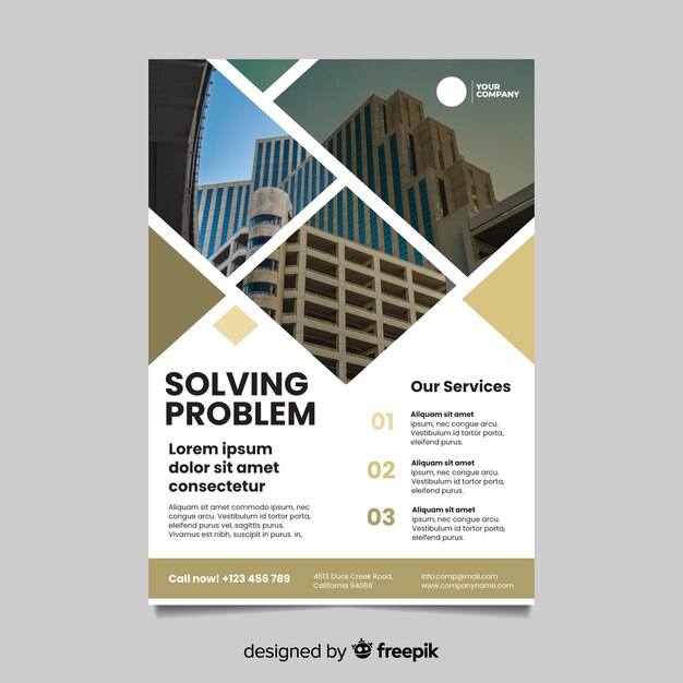 Mosaik Business Flyer Vorlage