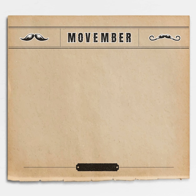Movember vintage-rahmendesign