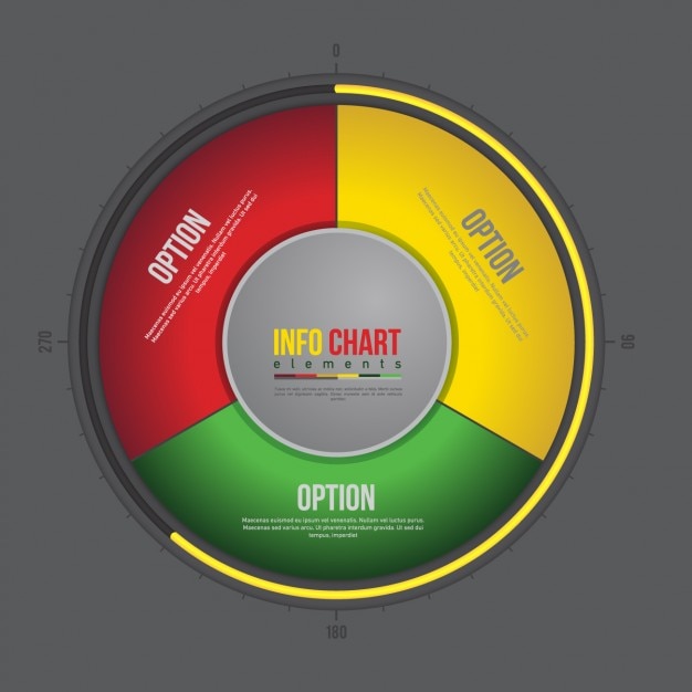 Kostenloser Vektor multicolor abgerundet infografik-vorlage