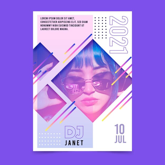 Musik Festival Poster Vorlage
