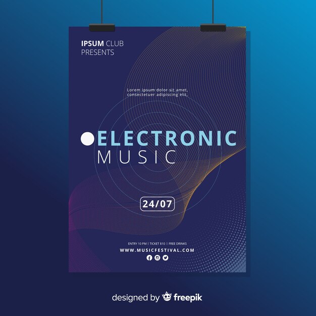 Musik Poster Vorlage