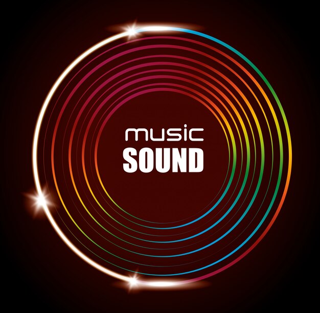 Musik Sound Hintergrunddesign