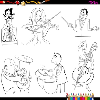 Musiker cartoon malvorlagen