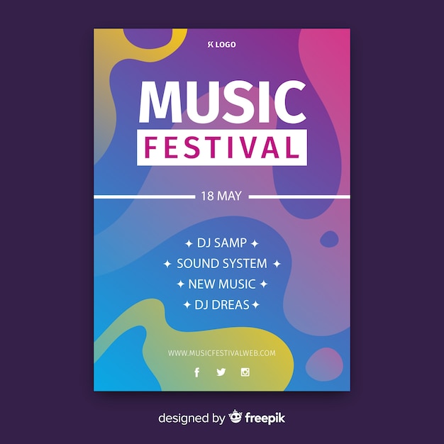 Musikfestival-Poster