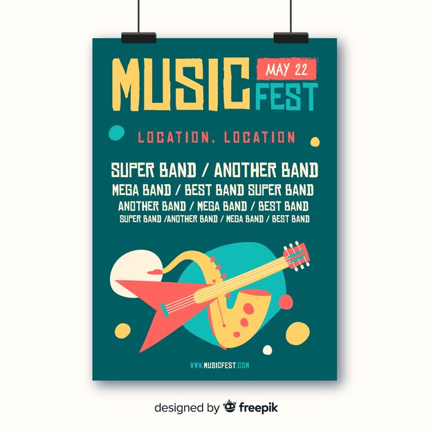 Musikfestival-Poster