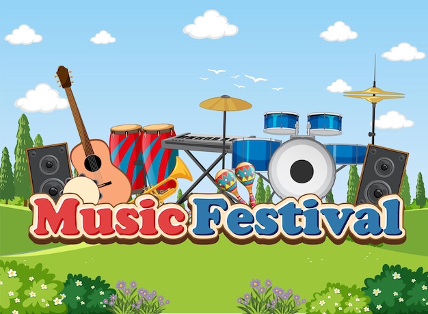Musikfestival-text-banner-design
