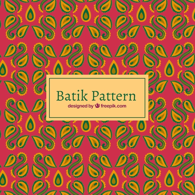 Muster der abstrakten Formen in Batik-Stil