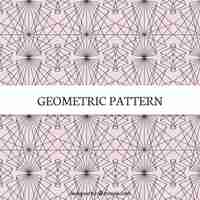 Kostenloser Vektor muster der geometrischen linien