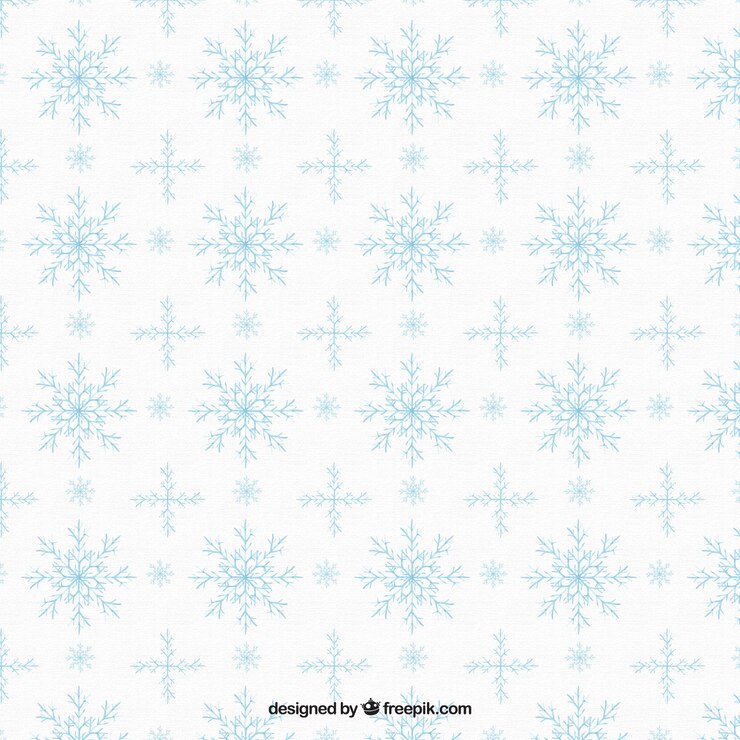 Kostenlose Vektor muster weihnachten dekorativen schneeflocken