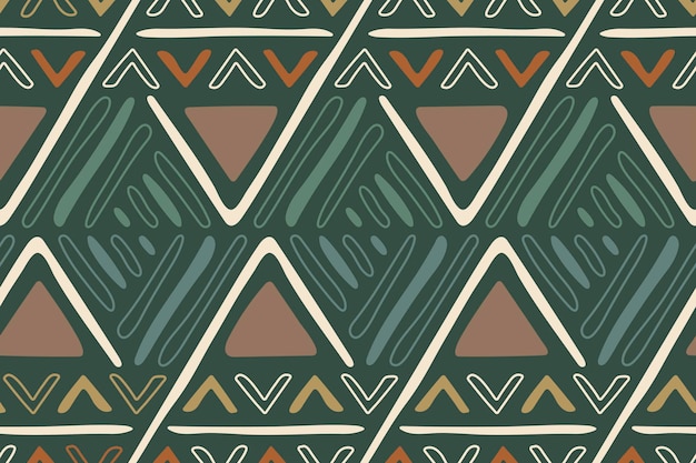 Musterhintergrund, ethnisches nahtloses aztekisches design, bunter geometrischer stil, vektor