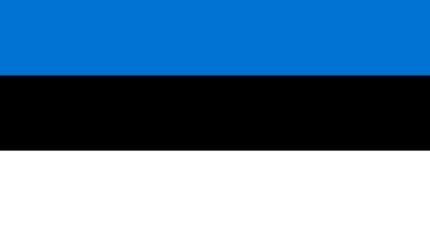Kostenloser Vektor mustervektor der estnischen flagge