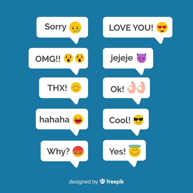 Nachrichten mit Emojis-Reaktionen