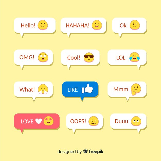 Nachrichten mit Emojis-Reaktionen