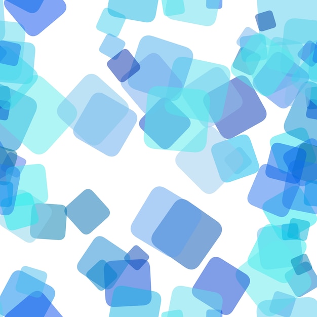 Nahtlose chaotischen quadratischen Muster Hintergrund - Vektor-Grafik-Design aus zufälligen gedrehten Quadrate mit Opacity-Effekt