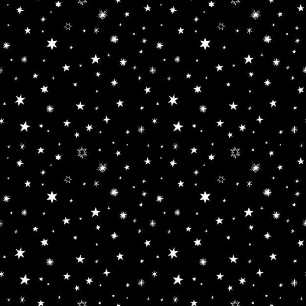 Nahtlose Muster mit handgezeichneten Sternen