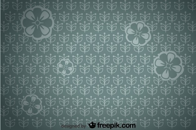 Nahtlose retro floralen vignette hintergrund