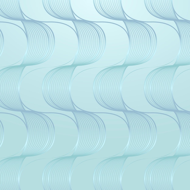 Nahtloser glänzender blauer Wellenzusammenfassungs-gemusterter Hintergrunddesign-Ressourcenvektor