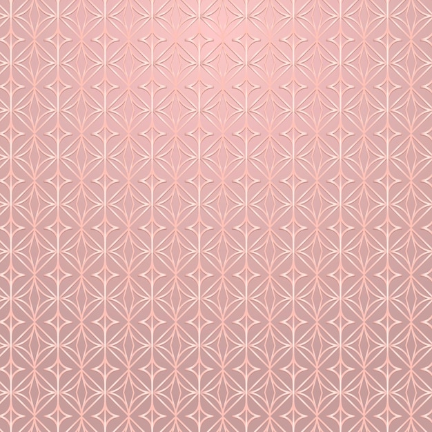Kostenloser Vektor nahtloser rosa runder geometrischer gemusterter hintergrunddesign-ressourcenvektor