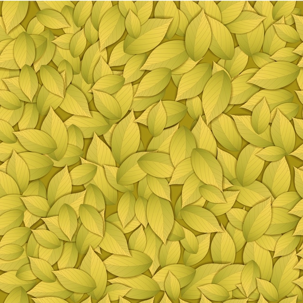 Nahtloses Muster des abstrakten Goldes der Natur mit gelbem Herbstlaub