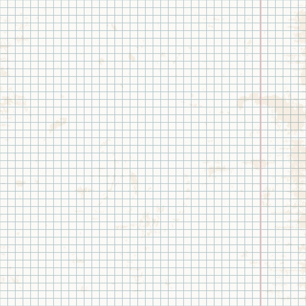 Blank Liniertes Papier Vorlage Eine Seite Notebook Schulheft Vektor Illustration Premium Vektor