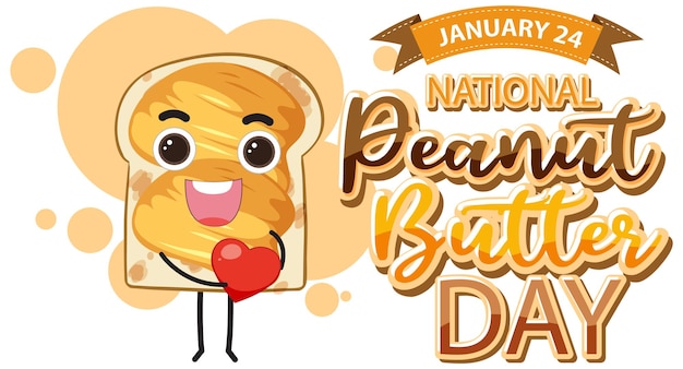 National peabut butter day banner-design