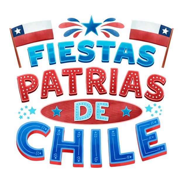 Nationalfeiertag des Chile-Konzepts