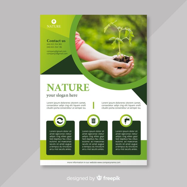 Natur Flyer Vorlage