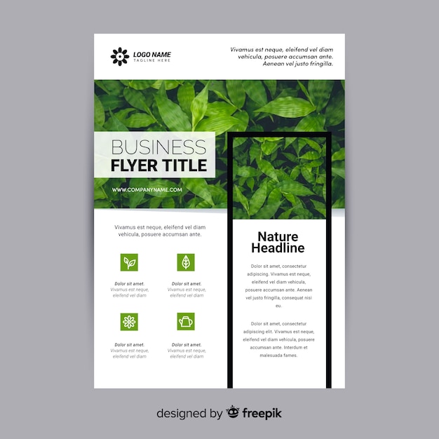 Natur Flyer Vorlage
