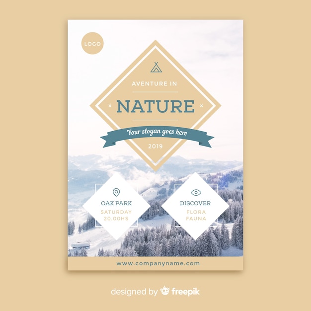 Natur-flyer-vorlage