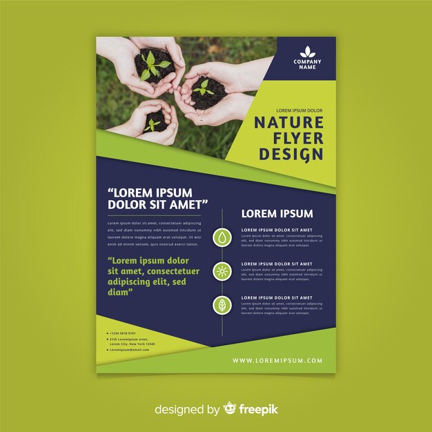 Natur Flyer Vorlage