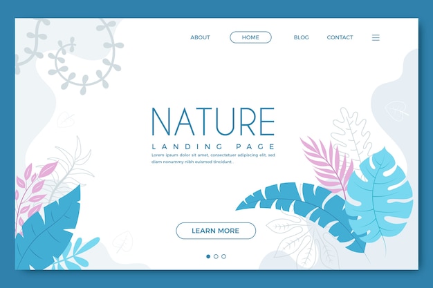 Natur-landing-page-vorlage