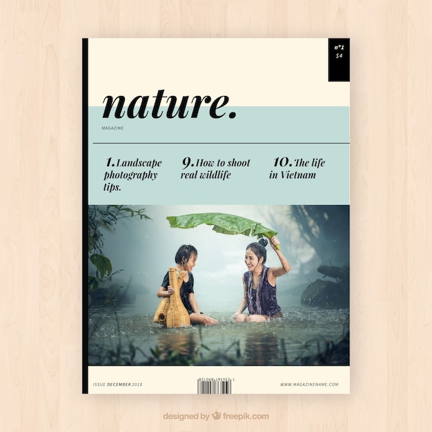 Natur-magazin-cover-vorlage