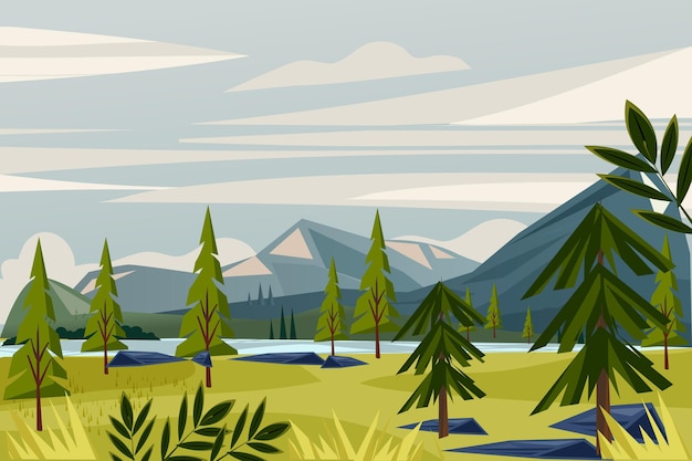 Naturlandschaft - Hintergrund für Videokonferenzen