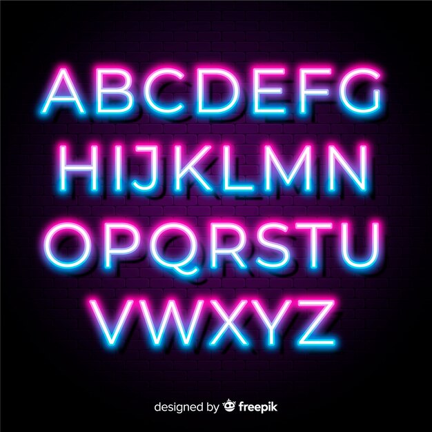 Bilder Neon Font Gratis Vektoren Fotos Und Psds