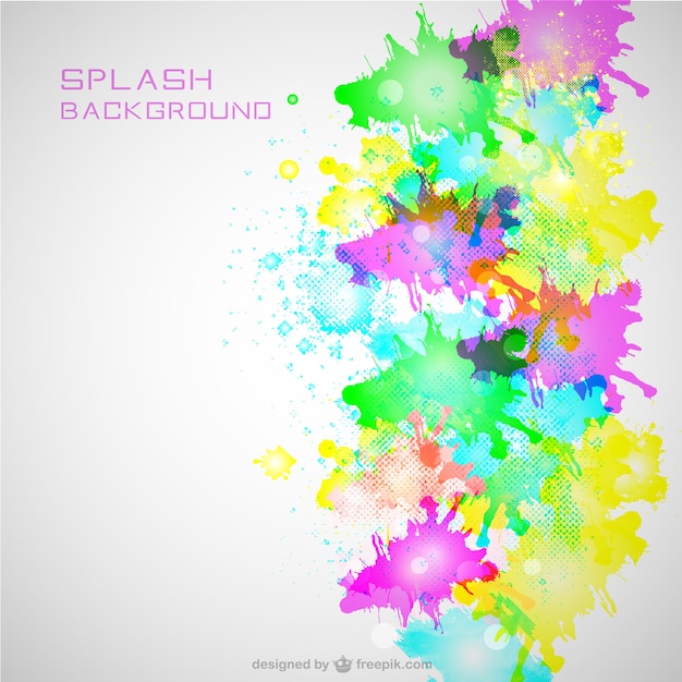 Neon-Farben Splash-Hintergrund