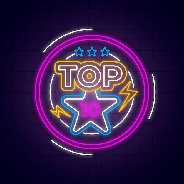 Neon top 10 vorlage