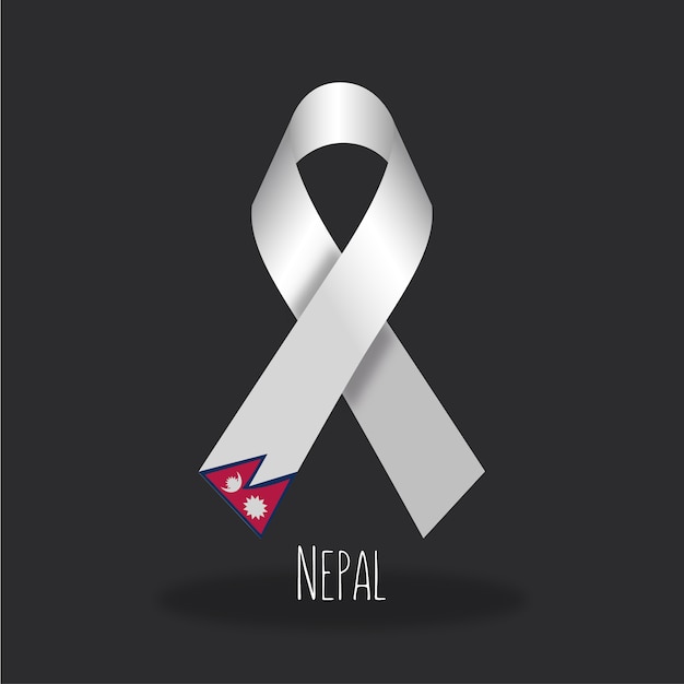 Nepalflaggenbandentwurf