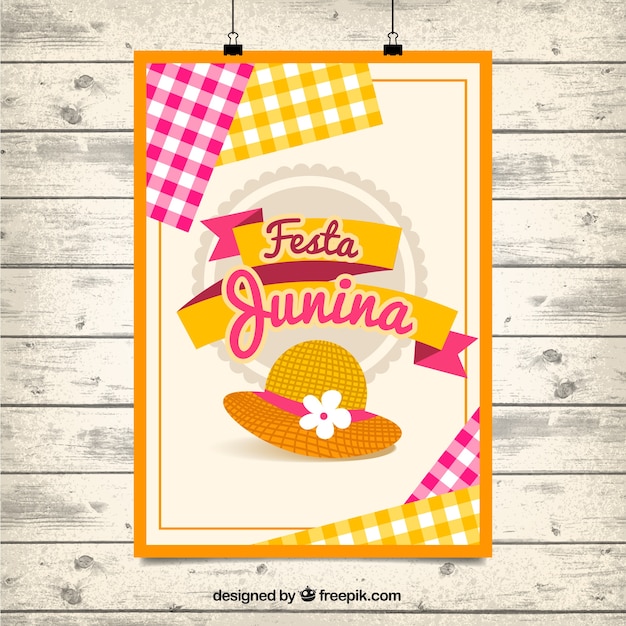 Nette festa junina parteiplakat