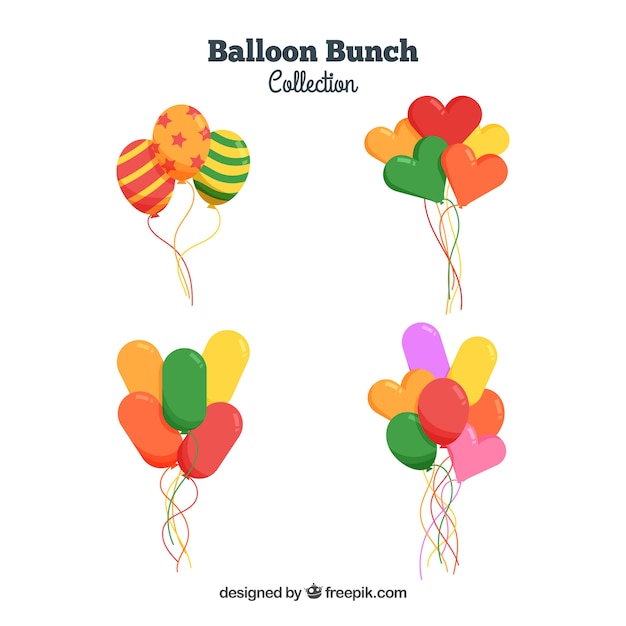 Nette und bunte dekorative ballone