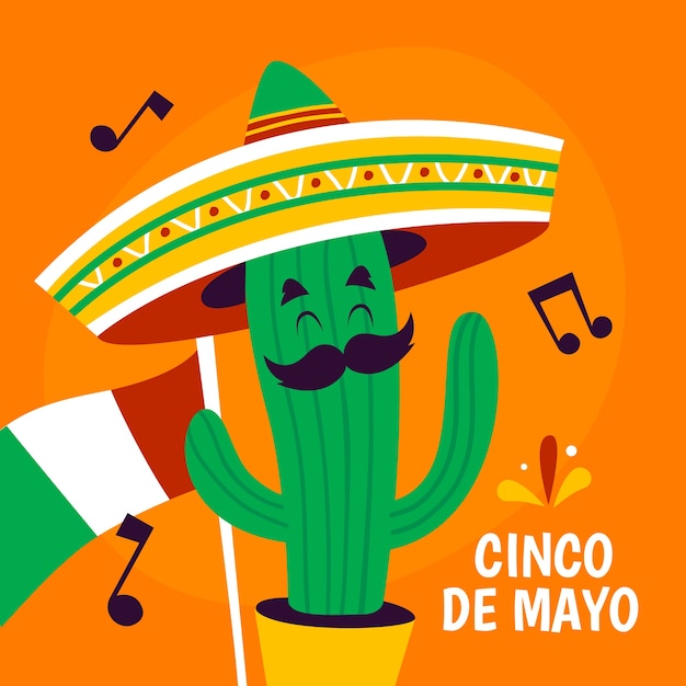 Netter cinco de mayo hintergrund