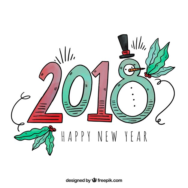 Neujahr 2018 Feier Hintergrund