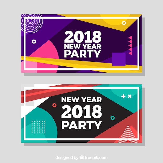 Neujahrsparty-banner